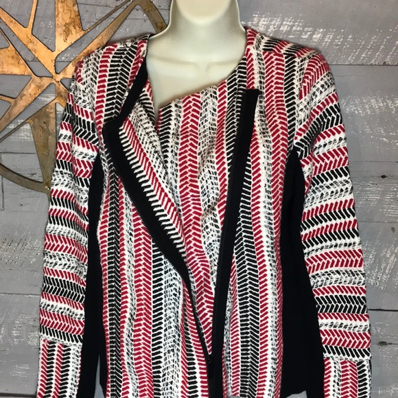 Chico’s pattern mix textured cardigan sweater - Picture 4 of 7